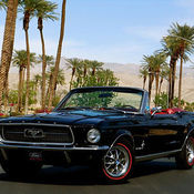 1967 Mustang Convertible Fire Engine Red New Black Top