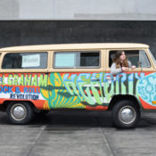 1979 Vintage Psychedelic Vw Bus Retro Hippie Van Classic