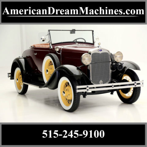 1930 Ford Model A Roadster, 4 cylinder flathead engine, extensive