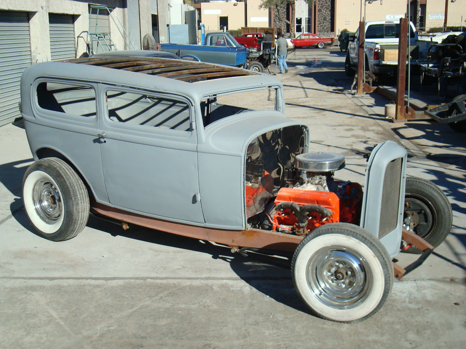 1932 Ford Tudor Sedan Hot Rod Chopped Rat Rod Scta Ahrf Street Rod