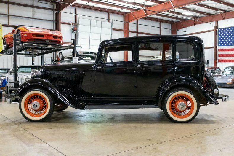 1933 Plymouth 4-Door Deluxe 62088 Miles Black Sedan 190ci Inline-6