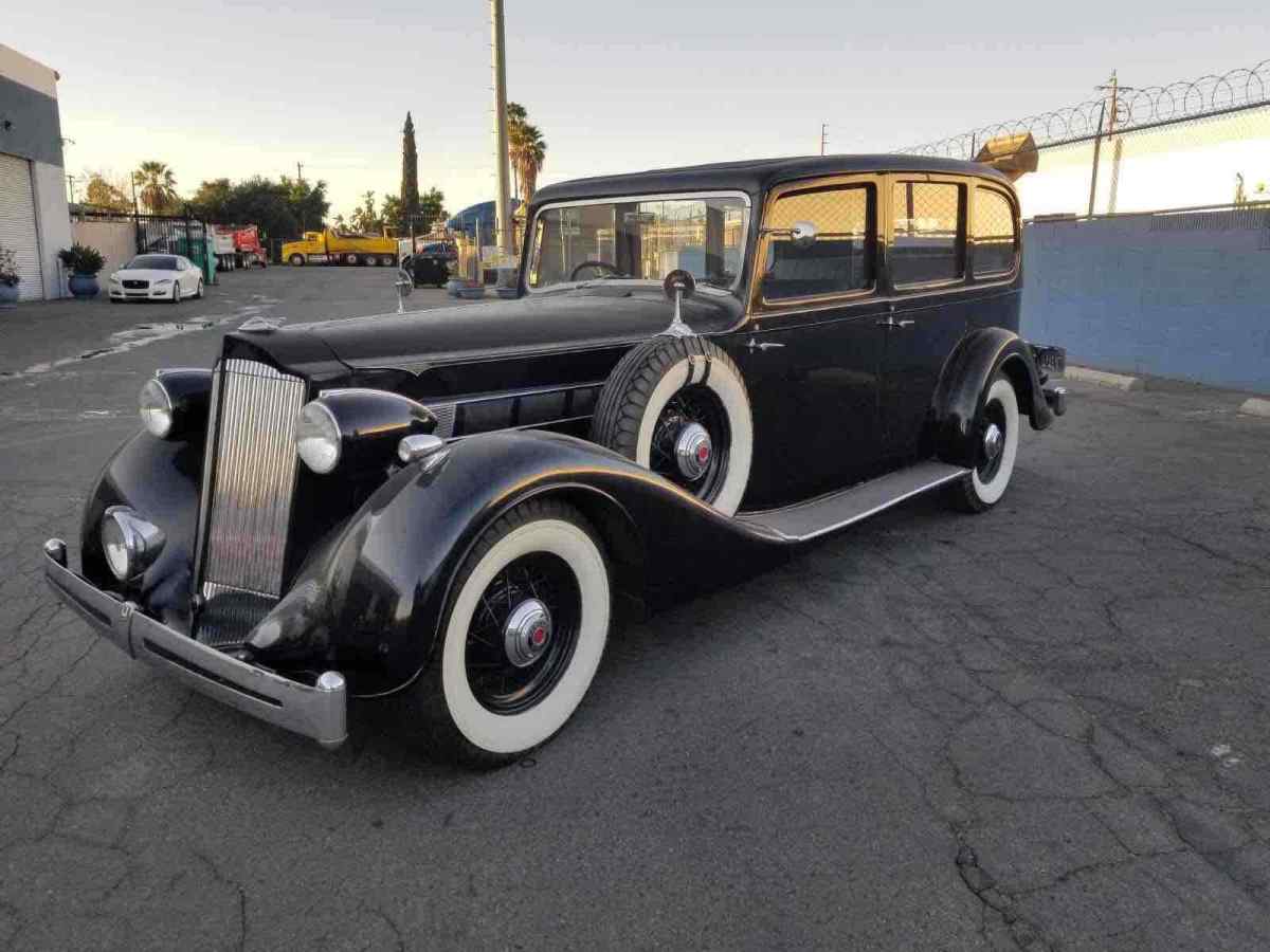 1936 Packard 1402 Limousine Sedan Black Rwd Manual Classic Packard