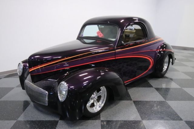 1941 Willys Coupe 2481 Miles Purple Coupe 528 Hemi V8 3 Speed Automatic Classic Willys Coupe