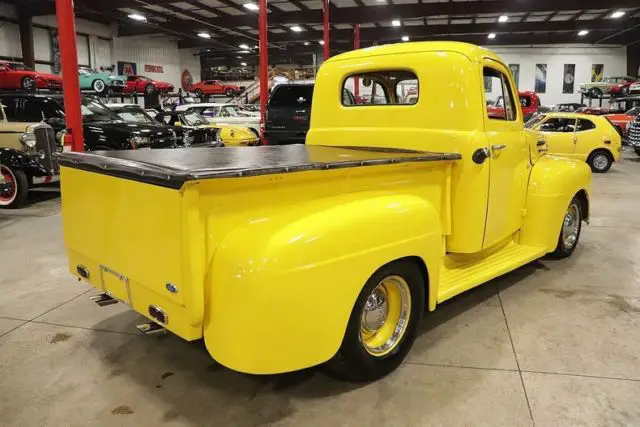 1950 Ford F1 60210 Miles Yellow Pickup Truck 283ci V8 Automatic