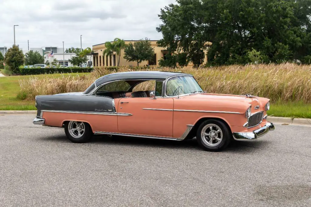 1955 Chevrolet Bel Air 2 Door Hardtop Canyon Coral And Shadow Gray Classic Chevrolet Bel Air150