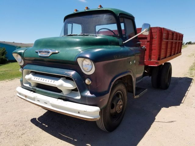 1955 chevrolet lcf coe 5400 original farm work shop dump truck patina car hauler 11
