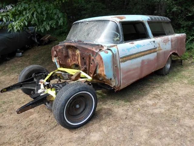 1956 56 Chevy Chevrolet Nomad Barn Find Resto Project Rat Rod Gasser No Reserve Classic