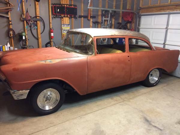 1956 Chevy 150 2 Door Sedan Project Car Classic Chevrolet Bel Air150210 1956 For Sale