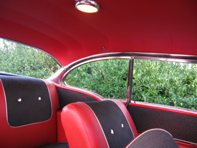 1957 Chevy Bel Air 2 Door Hardtop Black With Red Interior