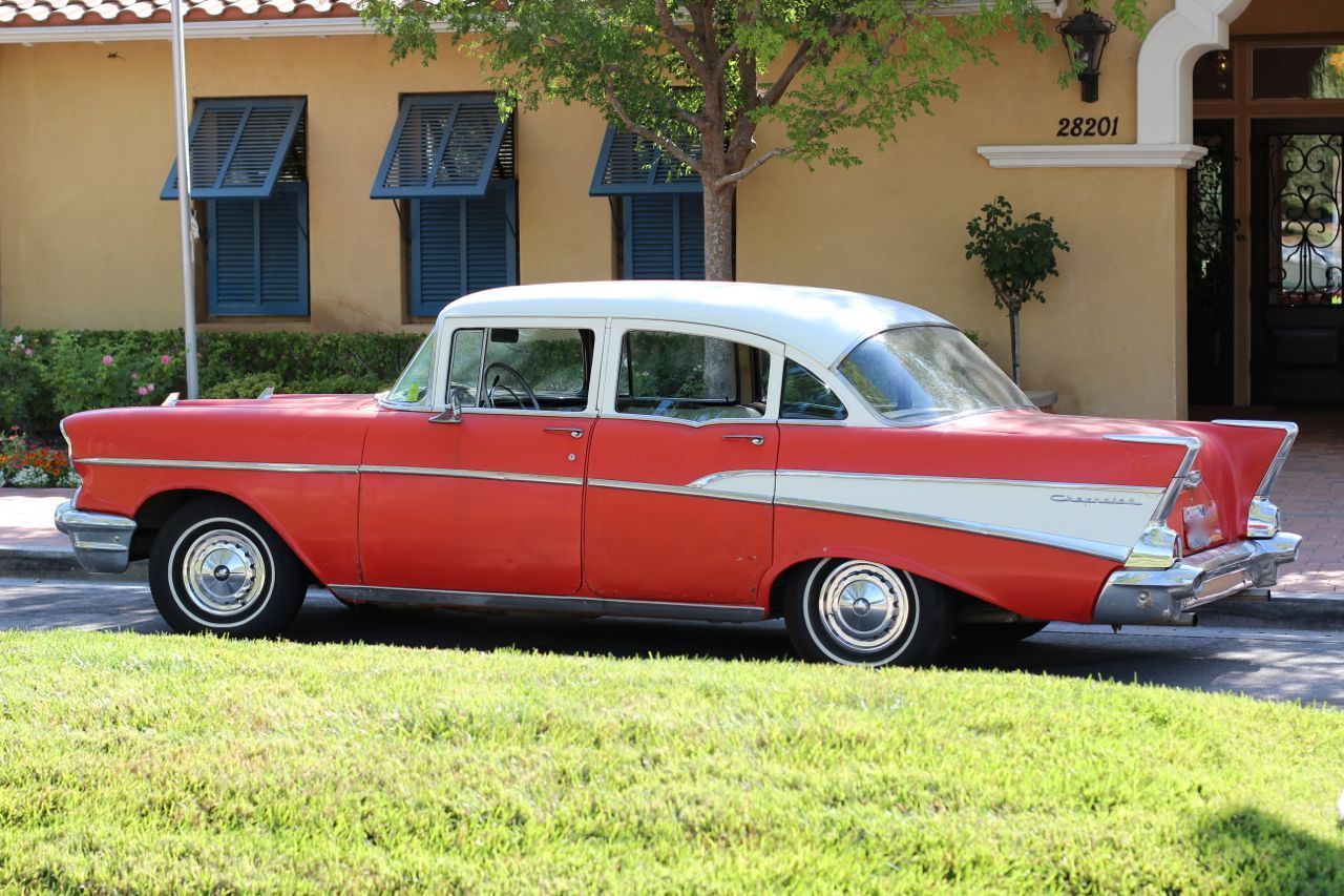 1957 Chevy Chevrolet 210 With Bel Air Trim 4 Door Sedan - Classic ...