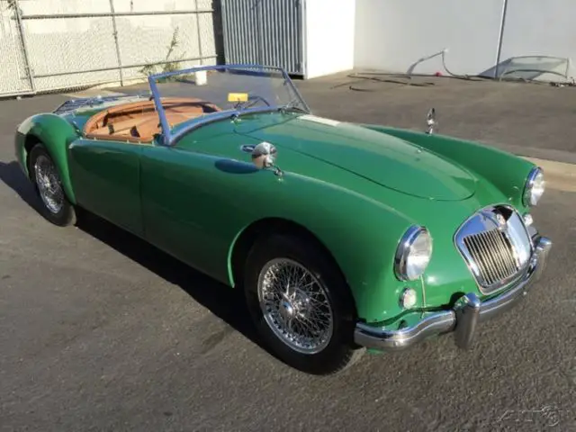 1957 MGA 1500 ROADSTER. IRISH GREEN / TAN. BODY-OFF RESTORATION