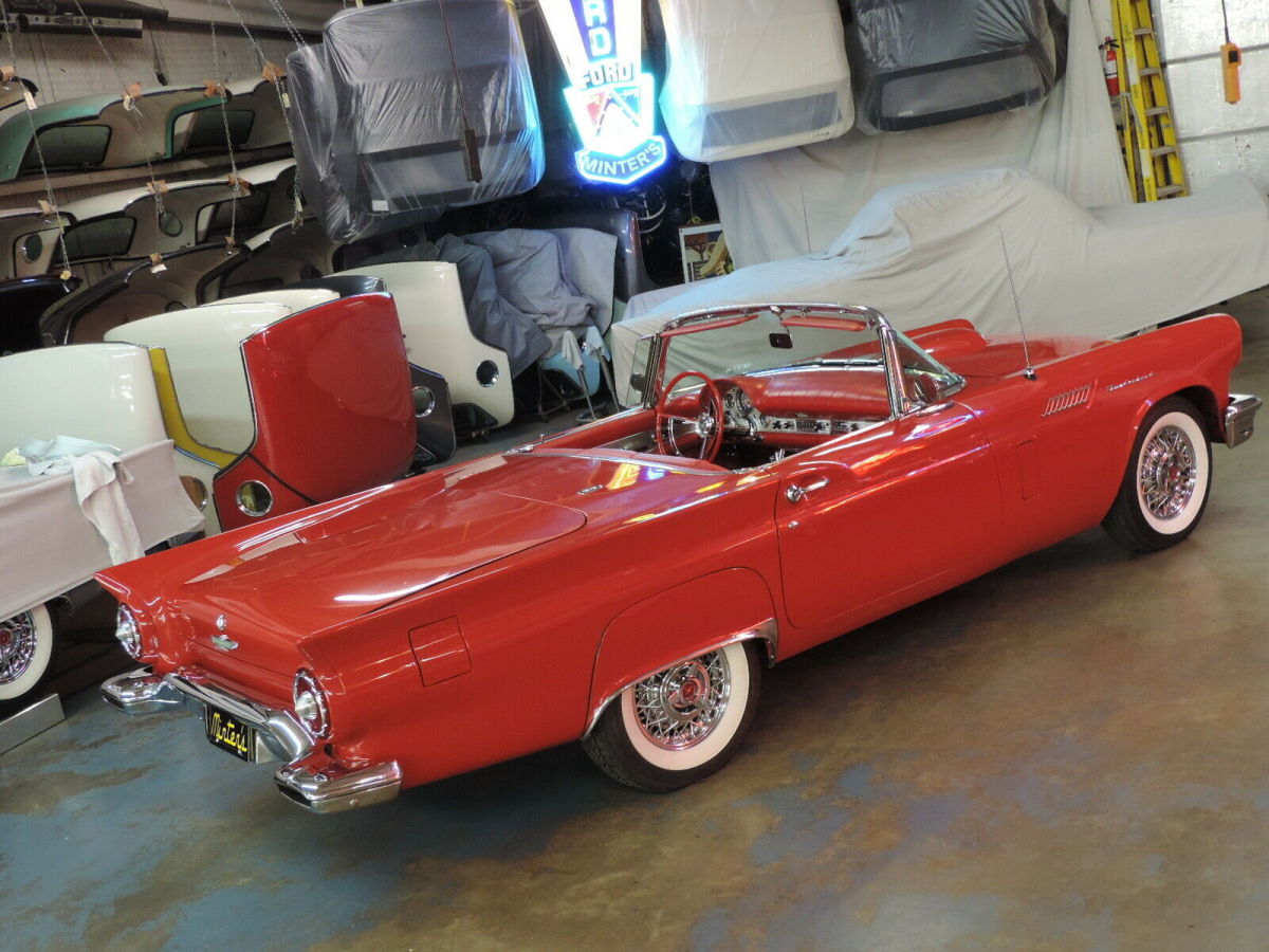 1957 Red Ford Thunderbird Body Off Restoration Classic Ford
