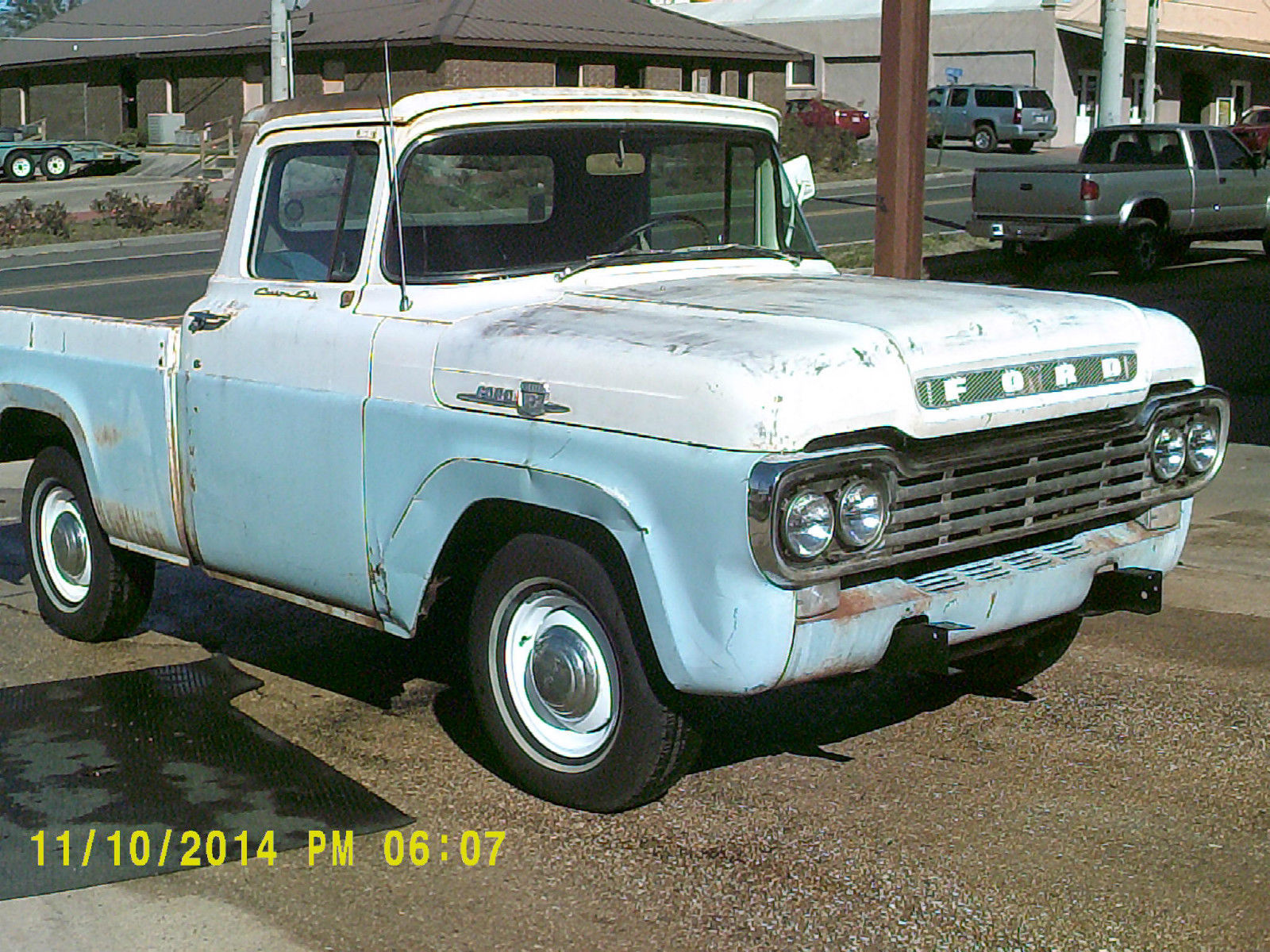 1959 F100 project. Excellant 223 6cyl, 4 speed man trans