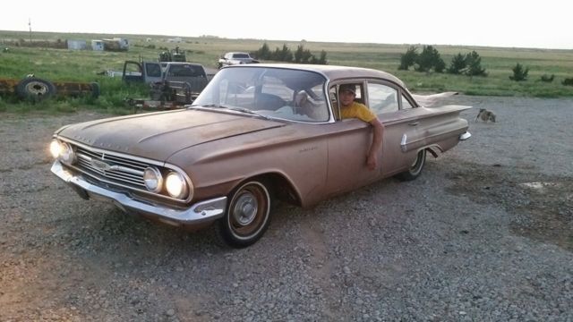 1960 Chevrolet Biscayne 4 Door Barn Find Rat Rod Classic