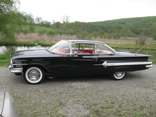 1960 Chevy Impala 2dr Coupe Black White With Red