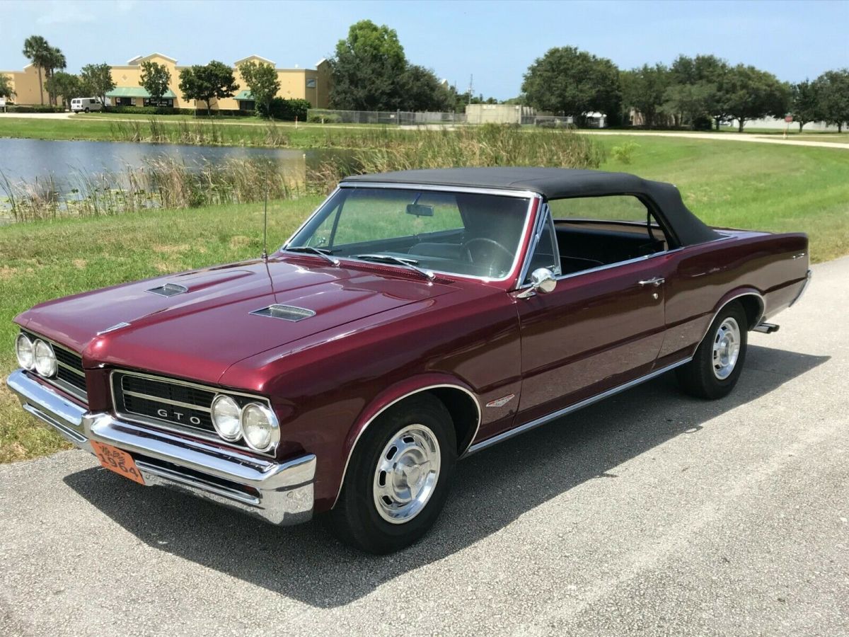 1964 Gto Convertible Tri Power 4 Speed Phs Documented Classic