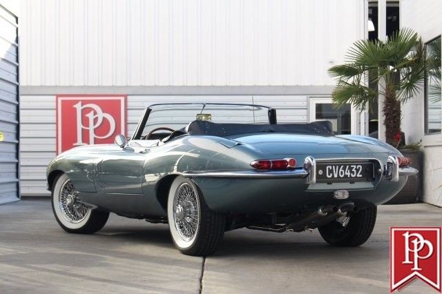 1964 Jaguar E-Type XKE Roadster 28389 Miles Opalescent Silver Blue