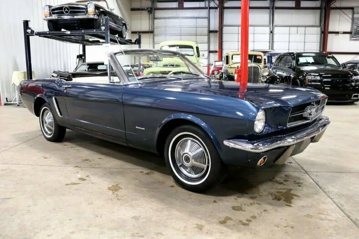 1965 Ford Mustang 89118 Miles Caspian Blue Convertible 200ci Inline6