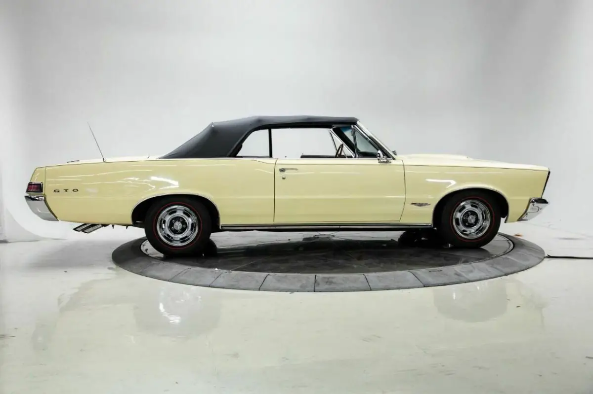 1965 Pontiac Gto V8 63l Manual 4 Speed Convertible Mayfair Maize