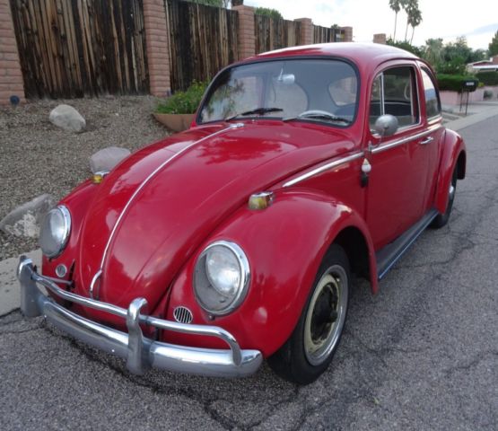 1965 Vw Beetle Bug Survivor Rust Free Car Nice Driver New