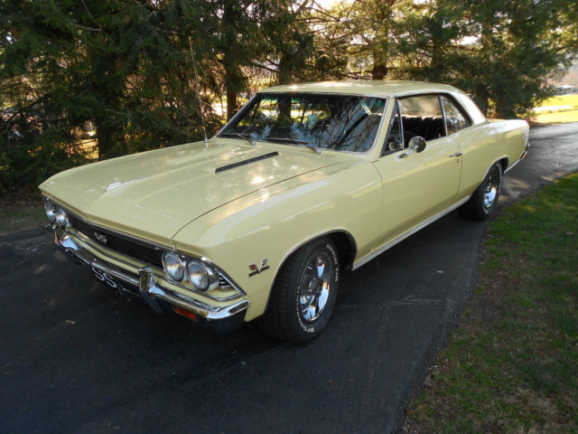 1966 Chevy Chevelle Ss 396 Lemonwood Yellow With Black