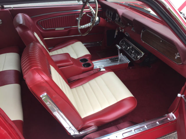 1966 Ford Mustang Coupe Red Red Factory A C Pony Interior