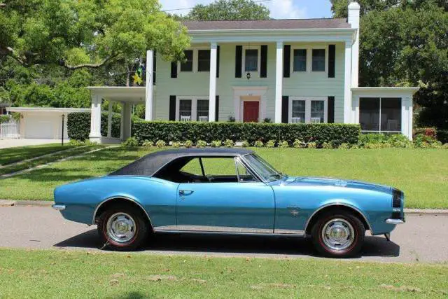 1967 Chevrolet Camaro Rsss 95324 Miles Marina Blue Coupe 350 Ci