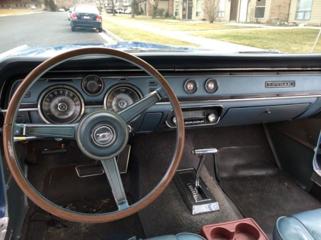 1967 Mercury Cougar Hard Top Coupe Blue Exterior Interior