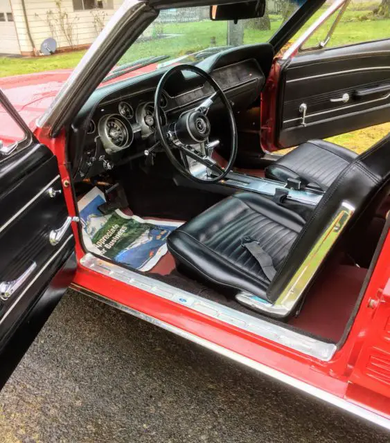 1967 Mustang Convertible Fire Engine Red New Black Top