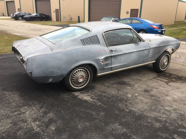 1967 Mustang Fastback Project Car V8 Deluxe Interior Ac