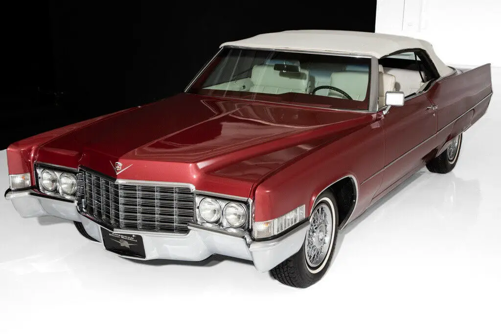 1969 Cadillac Deville Convertible Redwhite 472 Automatic Loaded