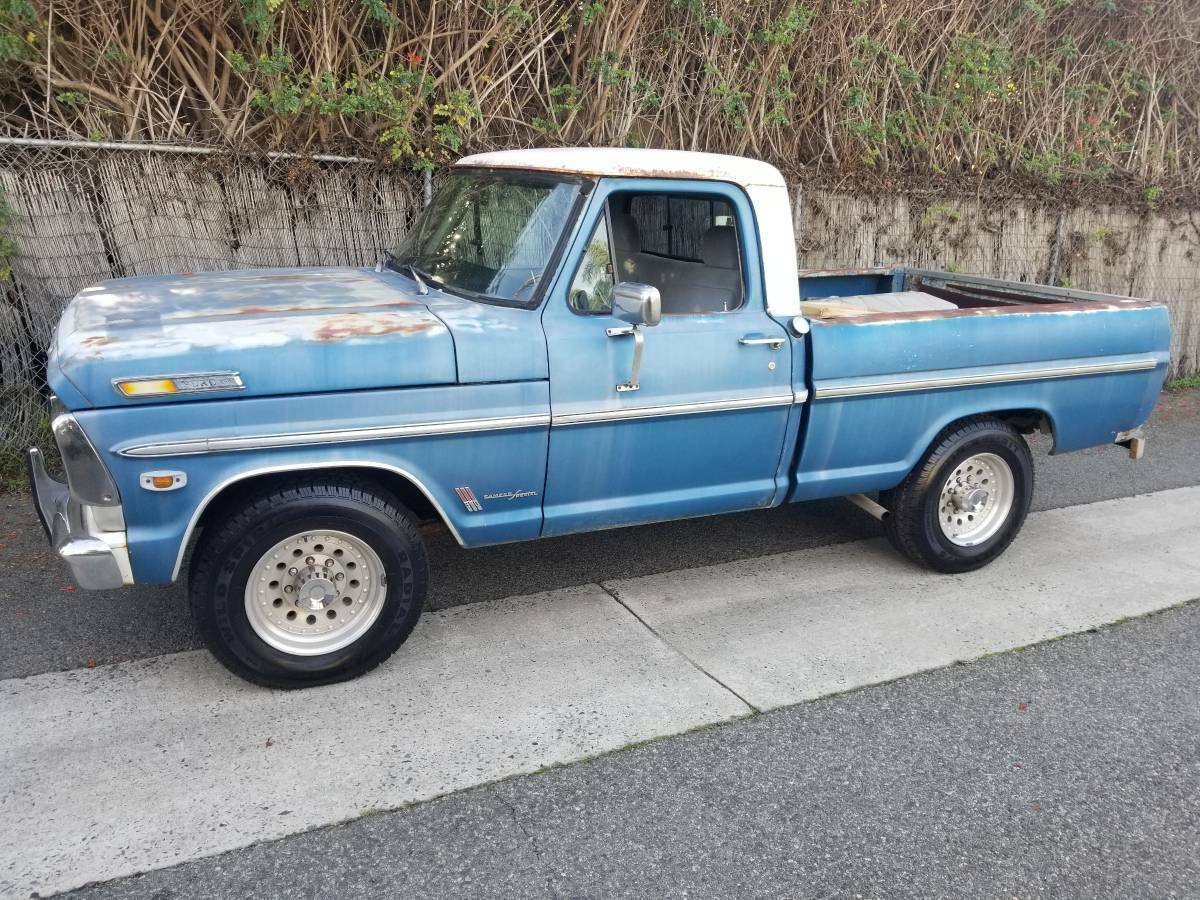 1969 Ford F100 Short Bed Pickup Truck Classic Ford F 100 1969 For Sale