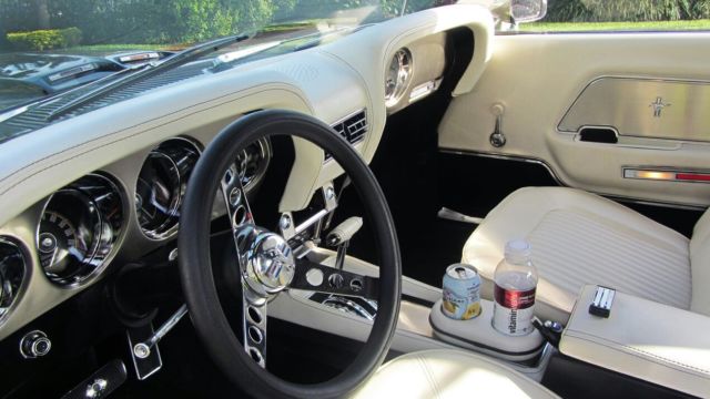 1969 Ford Mustang Convertible Black With White Interior
