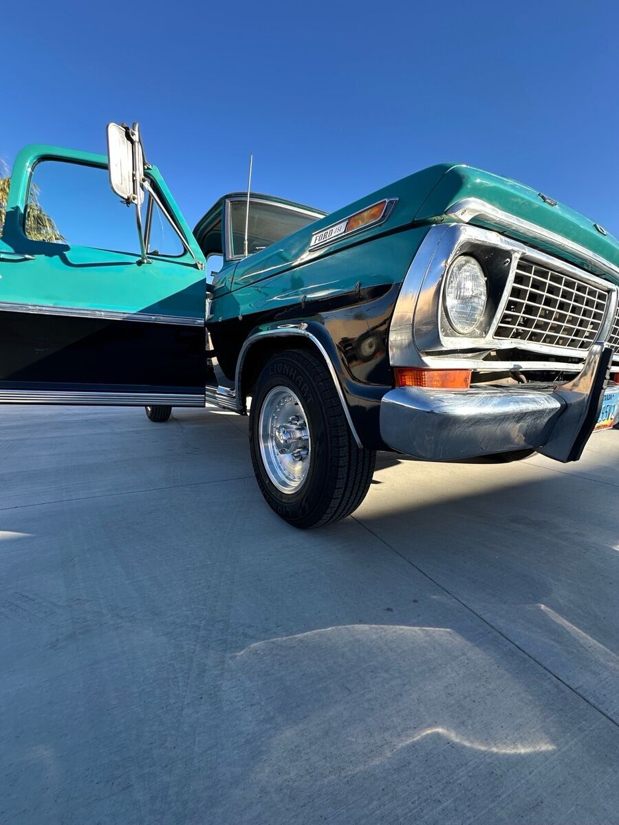 Ford F Pickup Blue Camper Special Classic Ford F For Sale