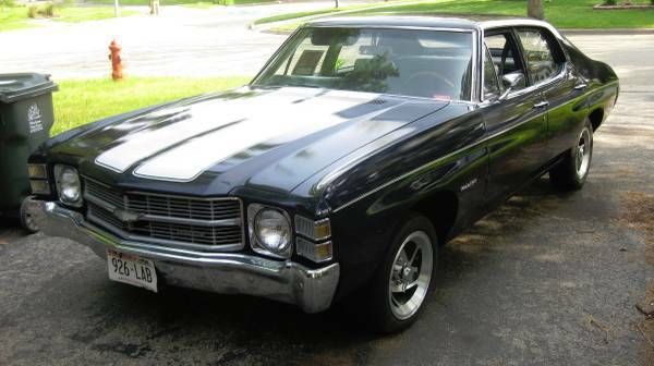 1971 Chevelle Malibu 4 Door 307 With 62k Original Miles No