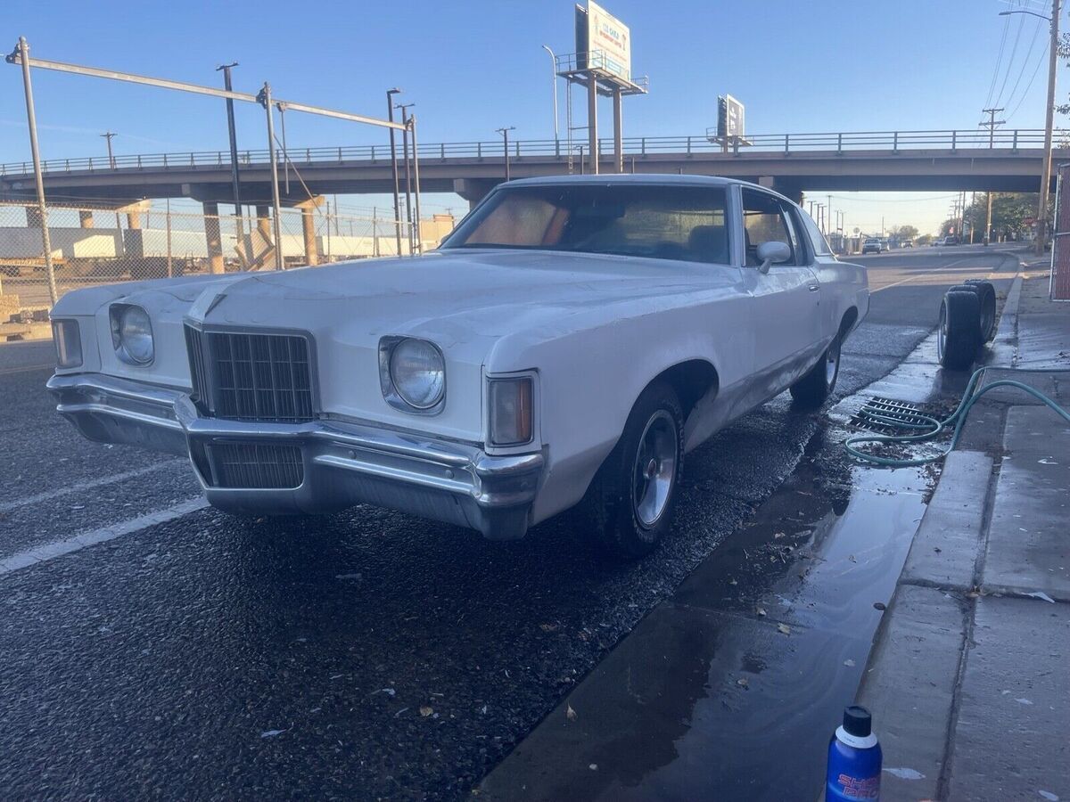 1972 Pontiac Grand Prix Coupe White Model J Classic Pontiac Grand