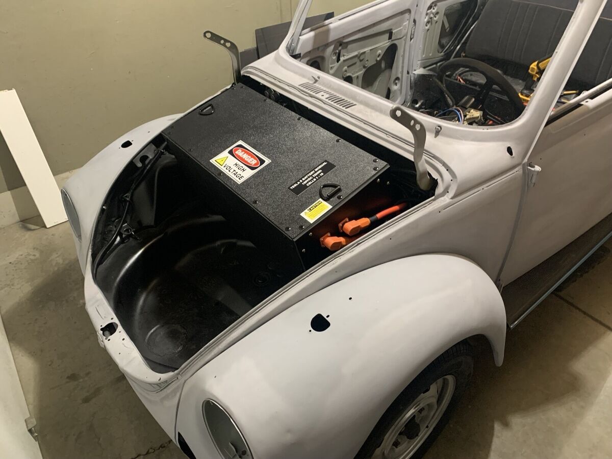 Volkswagen Super Beetle Convertible Grey Ev Conversion Classic