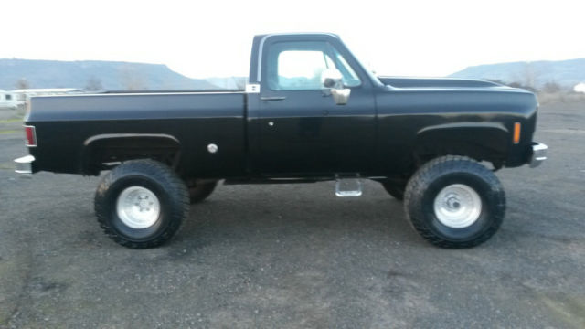 1977 Chevy pickup truck, 4 wheel drive, short bed, new paint, runs excellent - Classic Chevrolet ...