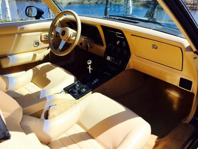 1979 Corvette T Top Black Sports Car Tan Leather Interior