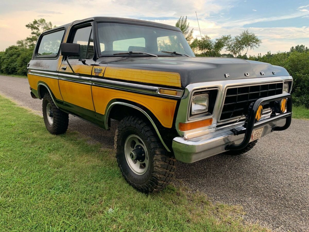 1979 Ford Bronco Ranger Xlt Original Paint And Factory Chromatic Stripe