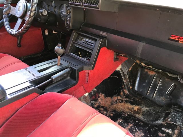 1985 Camaro True Iroc Z Black With Red Interior