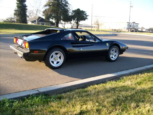 1985 Ferrari 308 Gts Black On Red Leather Interior