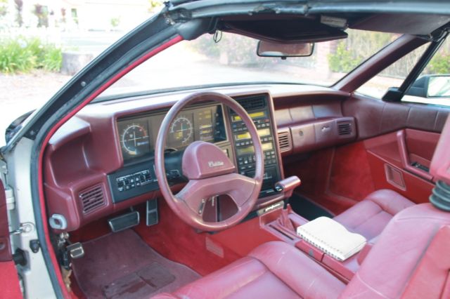 1987 Cadillac Allante California Car Cadillac Silver Red
