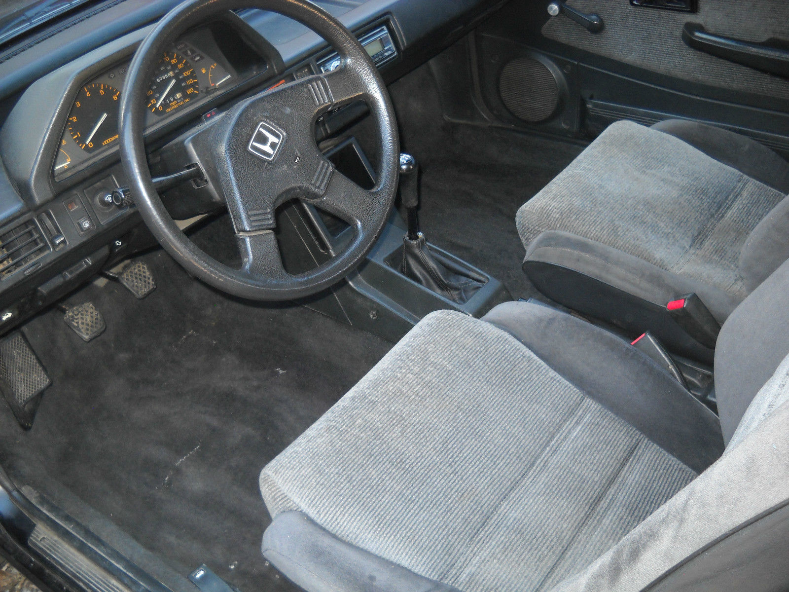 1987 Honda Civic Si Hatchbaack 5 Speed Black Interior Clear