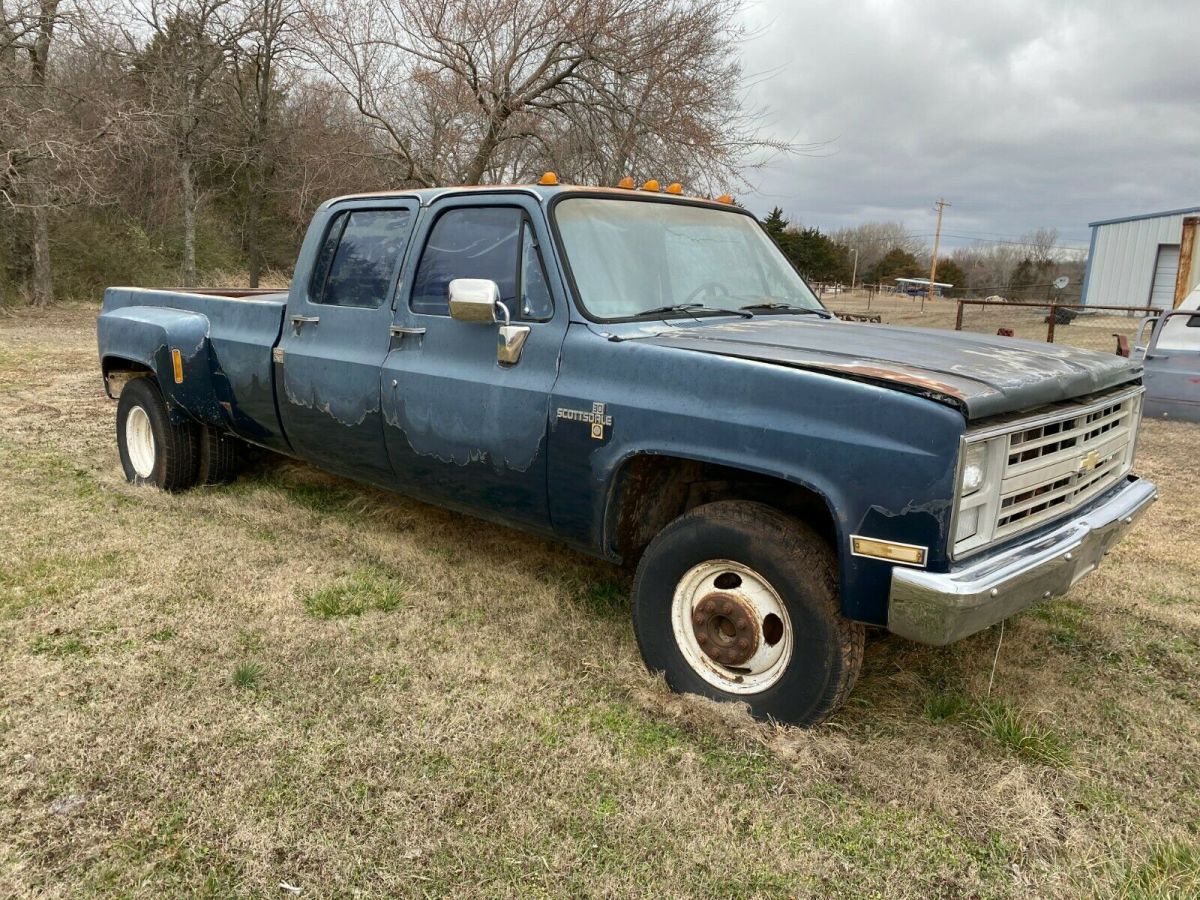 1988 88 Chevrolet Scottsdale R30 3500 3+3 bonus Crew Cab dually pickup