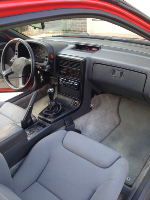 1988 Mazda Rx 7 Gtu Coupe 2 Door 1 3l Red W Grey Interior