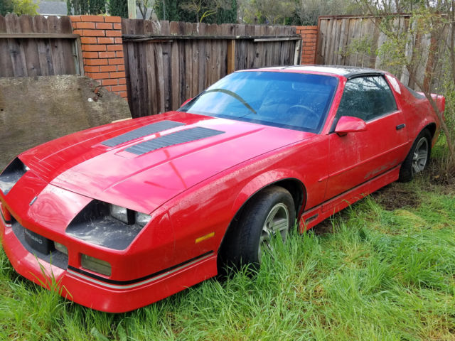 1989 Chevrolet Iroc Z 350 V8 700r4 Automatic Red T Top Black