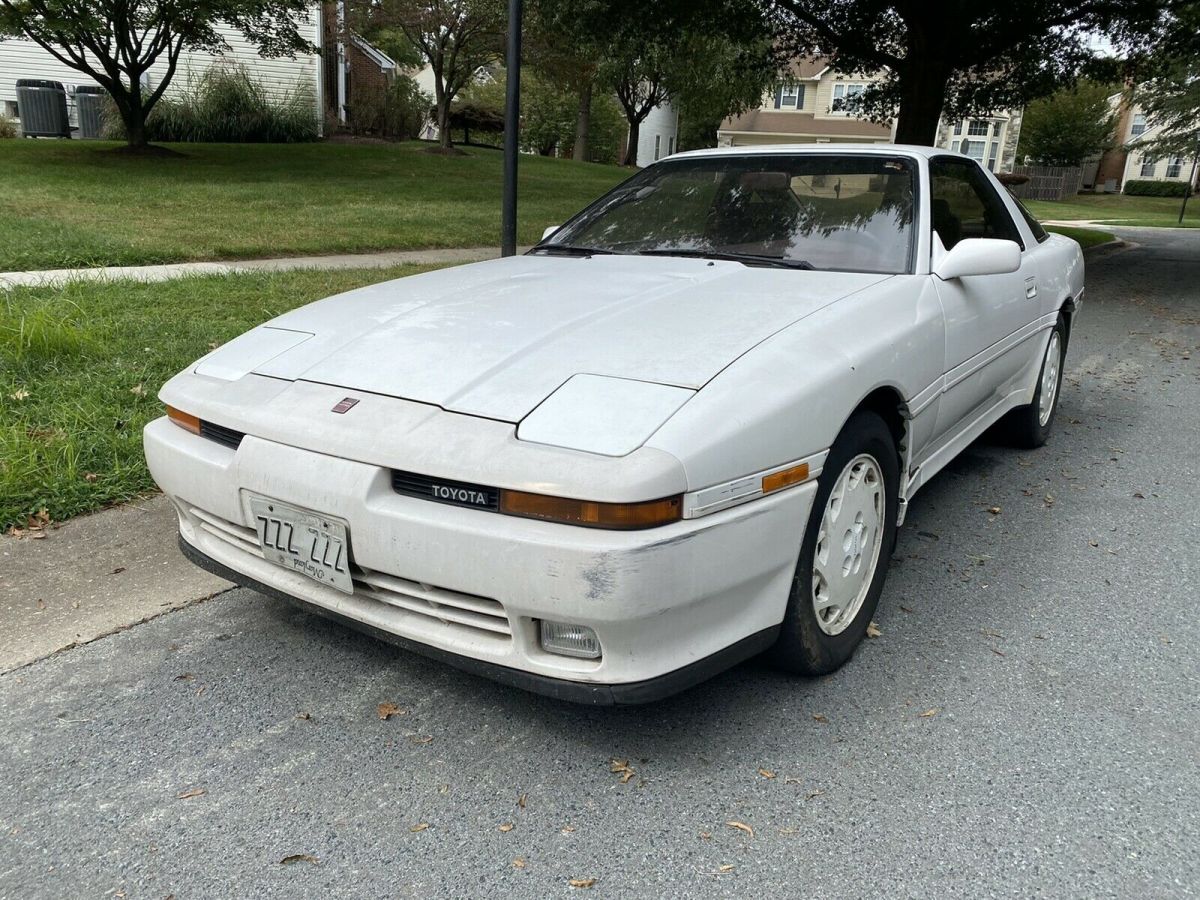 1989 Toyota Supra Hatchback White Rwd Manual Sport Roof Classic