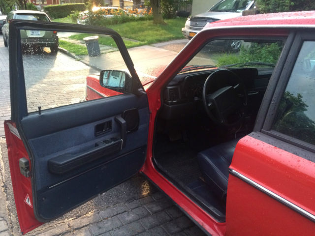 1990 Volvo 240 Dl Wagon Red With Blue Interior Classic