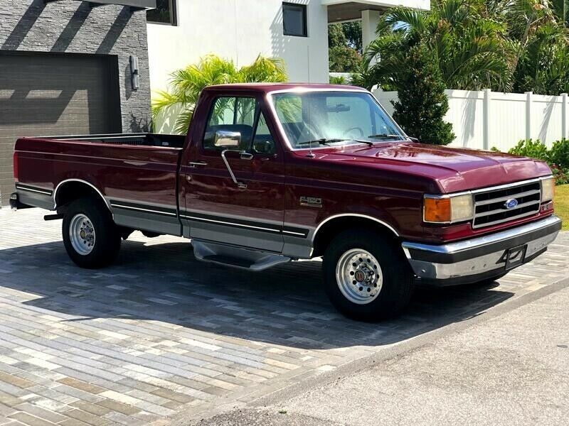 1991 Ford F-150 2WD LONG BED XLT EFI TOW PACKAGE 110536 Miles Red 5.0L V8 OHV 1 - Classic Ford F 1991 Ford F150 Xlt Lariat Towing Capacity